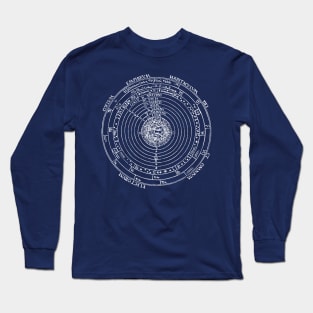 Vintage Alchemy and Astronomy Illustration Long Sleeve T-Shirt